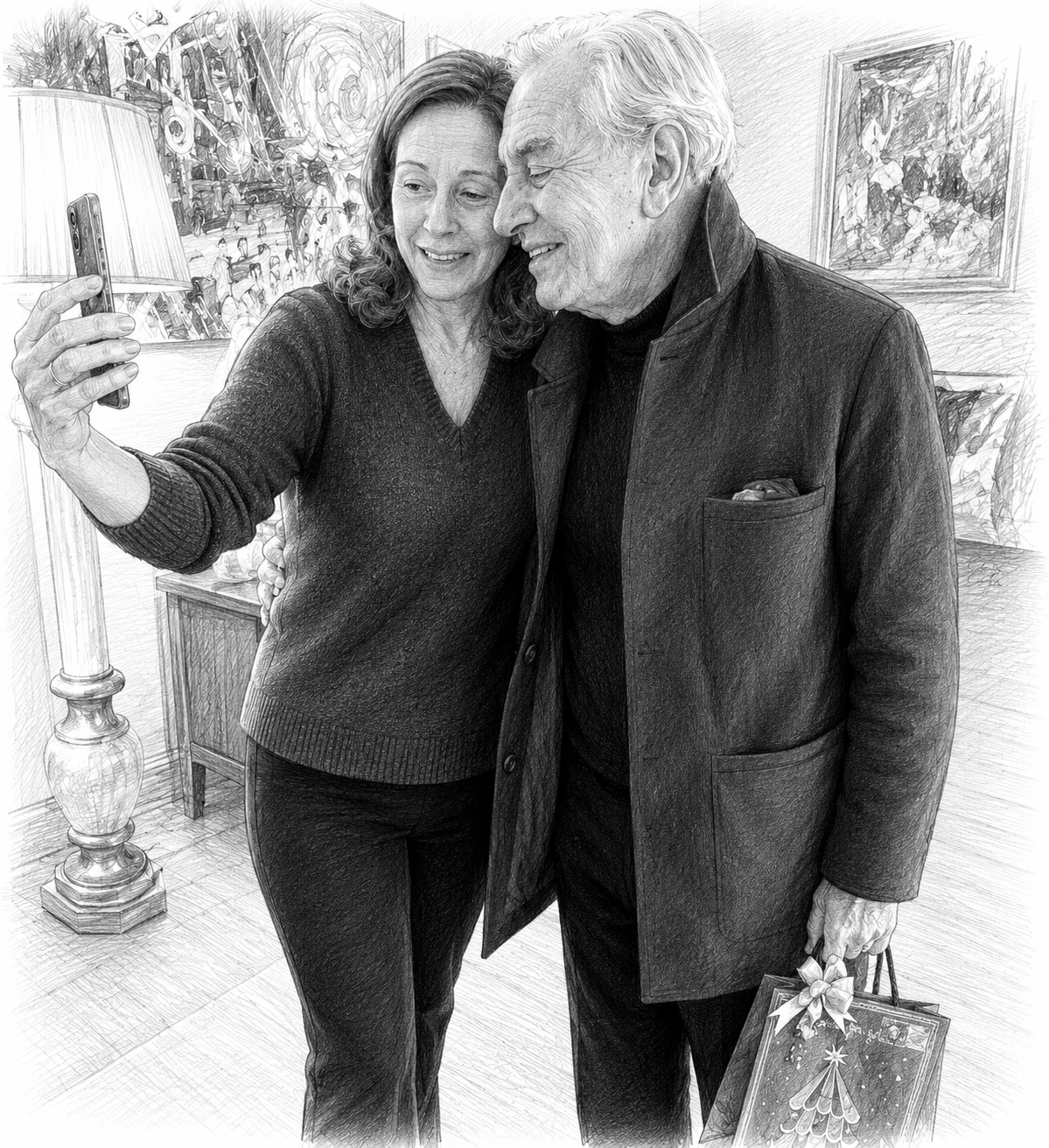 Portrait of Mário and Paula, the grandparents
