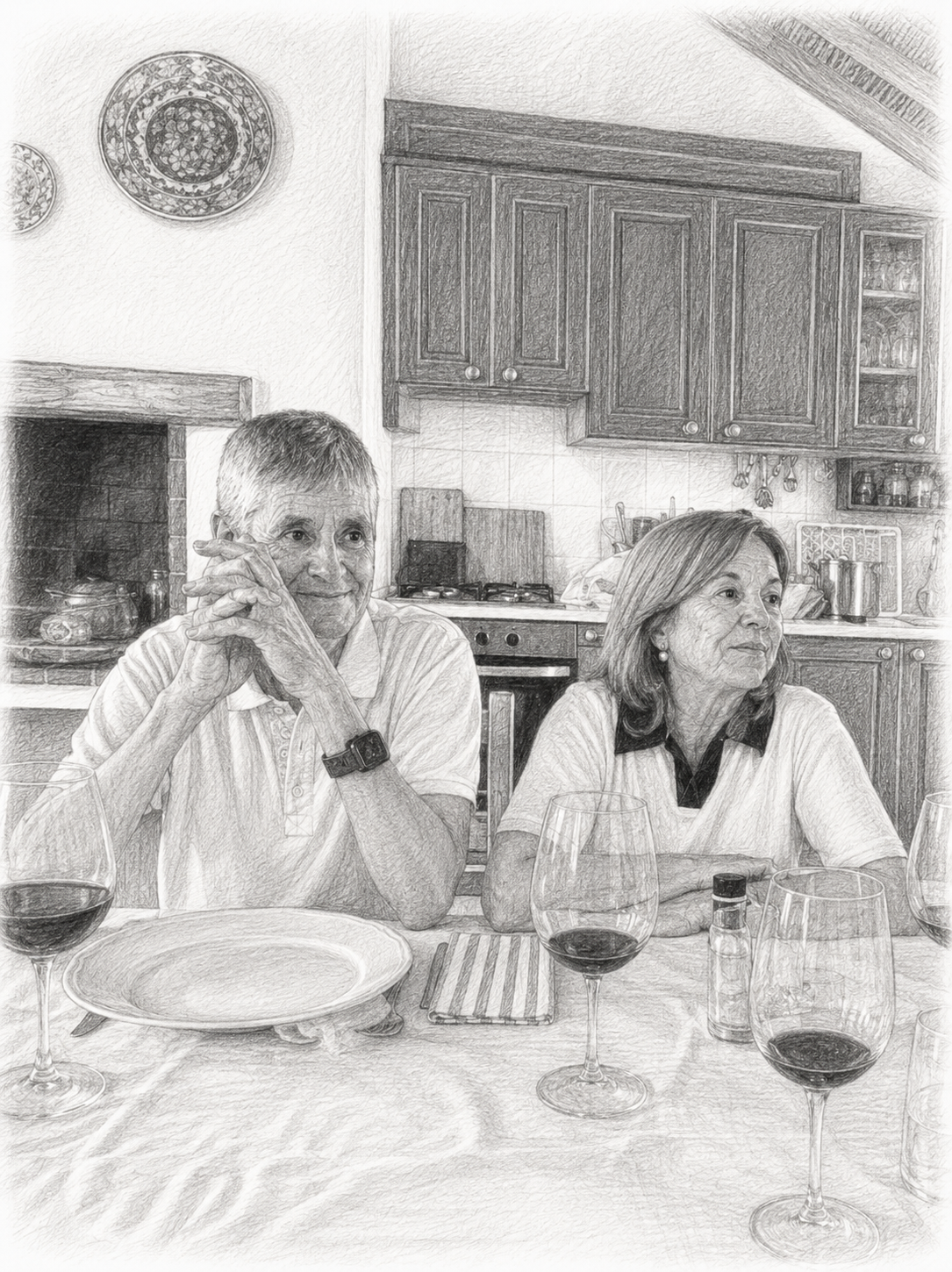 Portrait of Avô Domingos and Avó Manuela